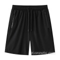 Shorts de secagem rápida masculina de verão respirável de seda de gelo